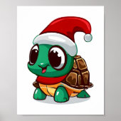 kerstschildpad poster (Voorkant)