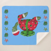 kerstschildpad sherpa deken (Voorkant (horizontaal))