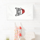 Kerstschildpad Sinterklaashoed Vintage Gravure Ont Spandoek (Insitu)