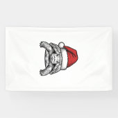 Kerstschildpad Sinterklaashoed Vintage Gravure Ont Spandoek (Horizontaal)