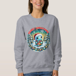 Kerstschildpad sweatshirt