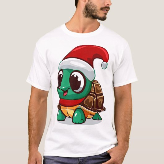 Kerstschildpad T-shirt (Voorkant)
