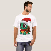 Kerstschildpad T-shirt (Voorkant volledig)