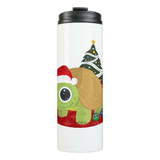kerstschildpad thermosbeker (Voorkant)