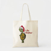 kerstschildpad tote bag (Voorkant)