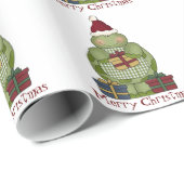 kerstschildpad voor feestdagen cadeaupapier (Rol Hoek)