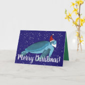 kerstschildpad voor Zee Kaart (Gele Bloem)