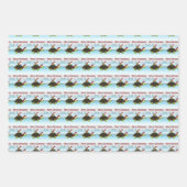 kerstschildpadden inpakpapier vel (Voorkant 2)