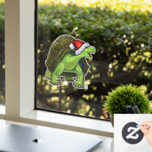 Kerstschildpaddenstoel Raamsticker