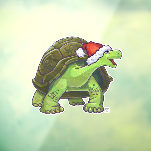 Kerstschildpaddenstoel Raamsticker (Vel 3)