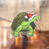 Kerstschildpaddenstoel Raamsticker (Vel 2)