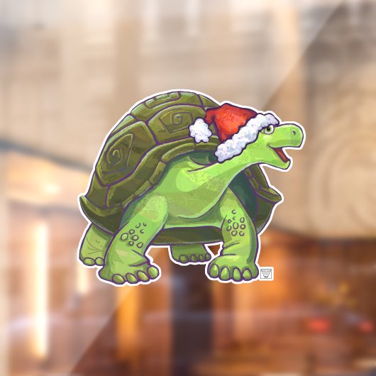 Kerstschildpaddenstoel Raamsticker (Vel 2)
