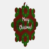 kerstschilfering ornament kaart (Rechts)