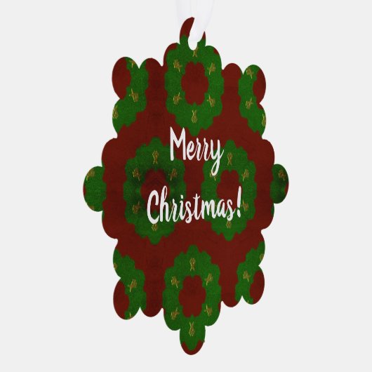 kerstschilfering ornament kaart (Rechts)