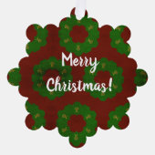 kerstschilfering ornament kaart (Voorkant)