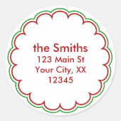 Kerstschilfers Adres Stickers (Voorkant)