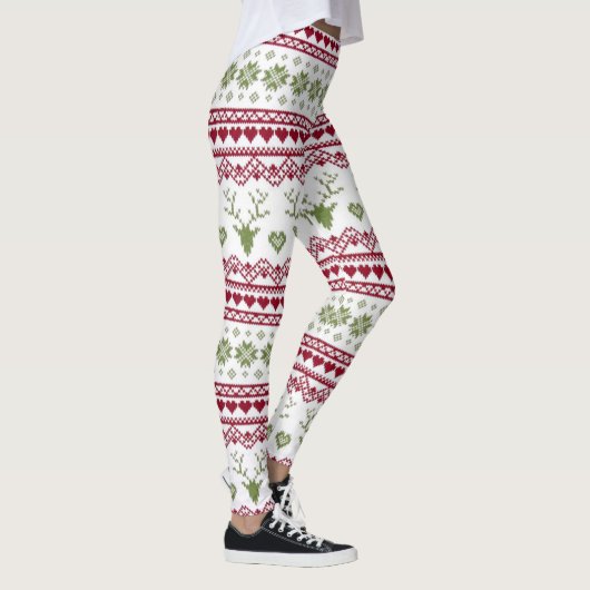 Kerstschilfers, Leggings voor kerstmis, harten en  (Rechts)