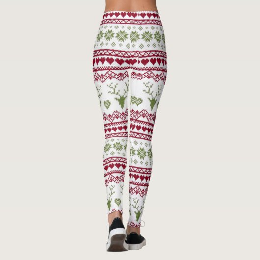 Kerstschilfers, Leggings voor kerstmis, harten en  (Achterkant)