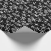 kerstschilfers met kerstinslag cadeaupapier (Hoek)