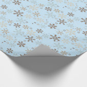 kerstschilfers met kerstinslag cadeaupapier (Hoek)