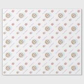 kerstschilfers met kerstinslag cadeaupapier (Vlak)