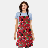 KerstSchnauzer Apron Schort (Gedragen)