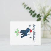 Kerstschnauzer Briefkaart (Staand voorkant)