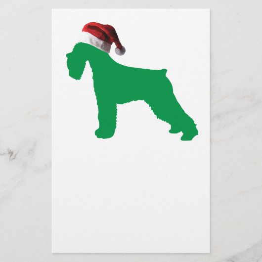Kerstschnauzer Briefpapier (Voorkant)