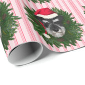 Kerstschnauzer Cadeaupapier (Rol Hoek)