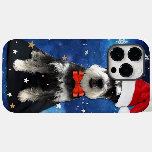 Kerstschnauzer Case-Mate iPhone Case (Achterkant (horizontaal))