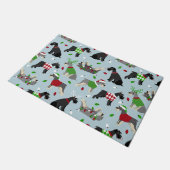 Kerstschnauzer Deurmat (Schuin)