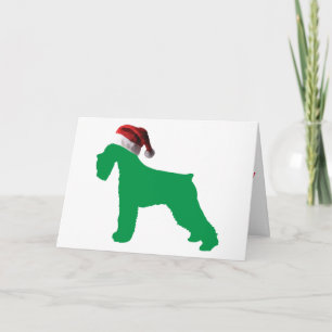 Kerstschnauzer Feestdagen Kaart
