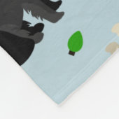 Kerstschnauzer Fleece Deken (Hoek)