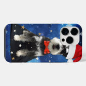 Kerstschnauzer iPhone Hoesje (Achterkant horizontaal)