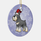 Kerstschnauzer Keramisch Ornament (Rechts)