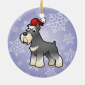 Kerstschnauzer Keramisch Ornament (Achterkant)