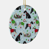 Kerstschnauzer Keramisch Ornament (Rechts)