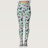Kerstschnauzer Leggings (Voorkant)