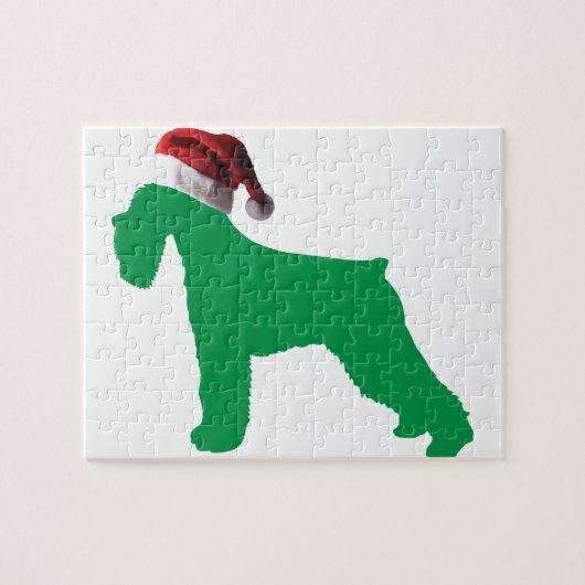 Kerstschnauzer Legpuzzel (Horizontaal)