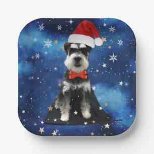 Kerstschnauzer Papieren Bordje