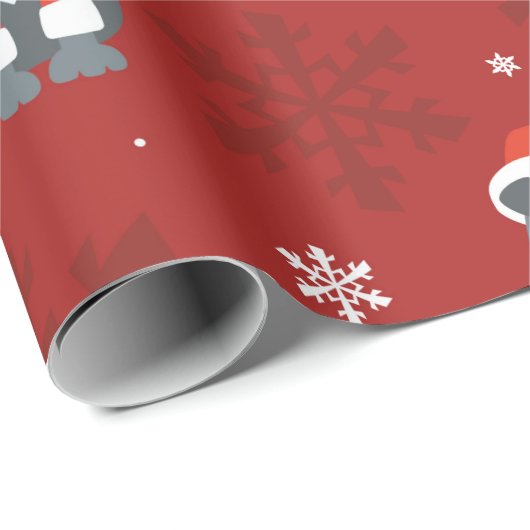 KerstSchnauzer Pattern Cadeaupapier (Rol Hoek)