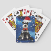 Kerstschnauzer Pokerkaarten (Achterkant)