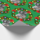 KerstSchnauzer Salt Pepper Cadeaupapier (Hoek)