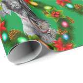 KerstSchnauzer Salt Pepper Cadeaupapier (Rol Hoek)