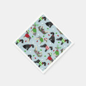 Kerstschnauzer Servet (Hoek)