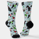 Kerstschnauzer Socks Sokken (Gebogen)