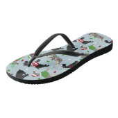 Kerstschnauzer Teenslippers (Schuin)