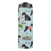 Kerstschnauzer Thermosbeker (Voorkant)