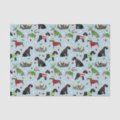 Kerstschnauzer Tissuepapier (Voorkant)