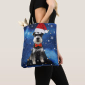 Kerstschnauzer Tote Bag (Dichtbij)